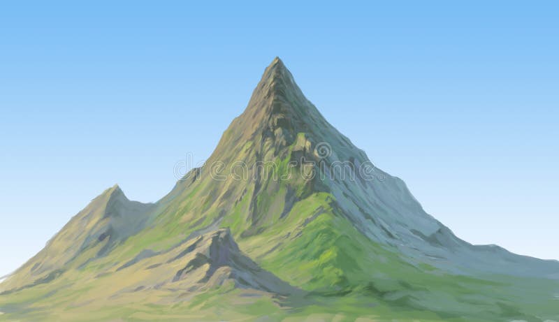 Far mountain royalty free illustration