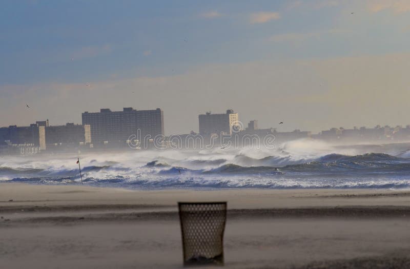 Far Rockaway Beach stock image. Image of coastline, rocky 10783043