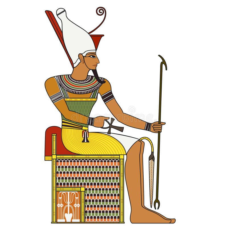 Faraone, figura isolata del faraone di egitto antico royalty illustrazione gratis Faraone, figura isolata del faraone di egitto antico royalty illustrazione gratis