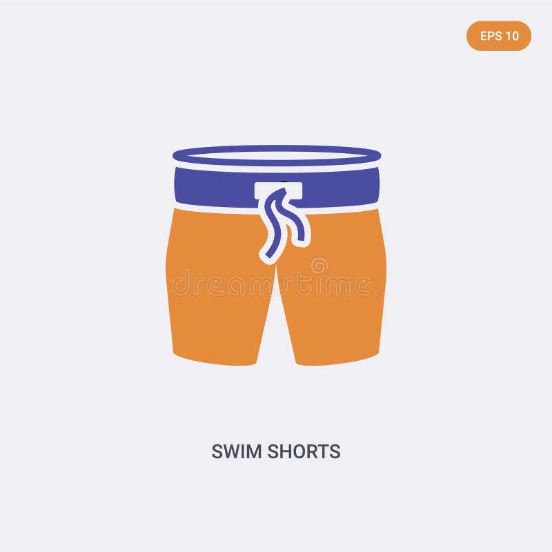 2 Farb Swim Shorts Concept Vektor-Symbol isoliertes Symbol für zwei Farben Swim Shorts, das in Blau- und Orangetönen gestaltet is vektor abbildung 2 Farb Swim Shorts Concept Vektor-Symbol isoliertes Symbol für zwei Farben Swim Shorts, das in Blau- und Orangetönen gestaltet is vektor abbildung