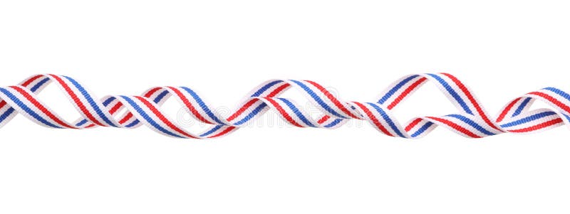 Farbband in niederländischer Flagge isoliert auf weißer Oberseite lizenzfreie stockfotografie