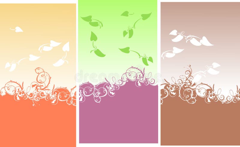 Farbe kurvt Blatt-Hintergrund lizenzfreie abbildung Farbe kurvt Blatt-Hintergrund lizenzfreie abbildung