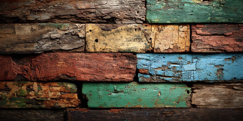 Farbenfrohe Brick Wall Texture Hintergrund für Designprojekte lizenzfreie abbildung