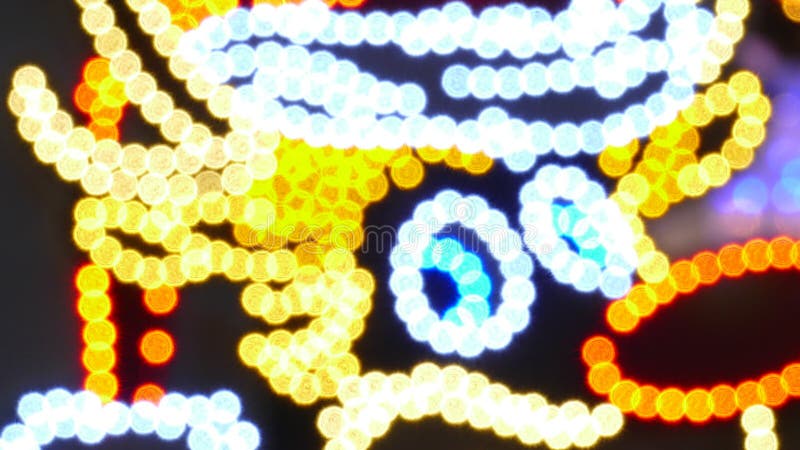 Farbenfrohe verschwommene Lichter stock video