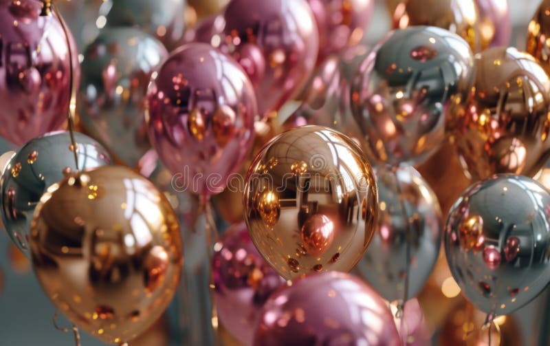 Farbenfroher, lebendiger Ballonhintergrund. generierte ai ai generative