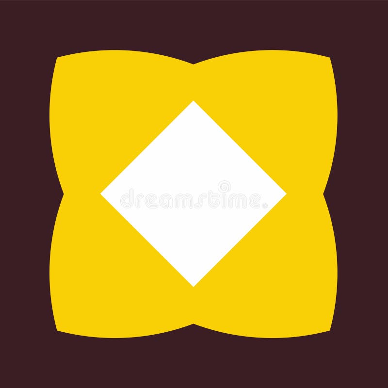 Farbgeometrisches Element mit einer Dynamik stock abbildung