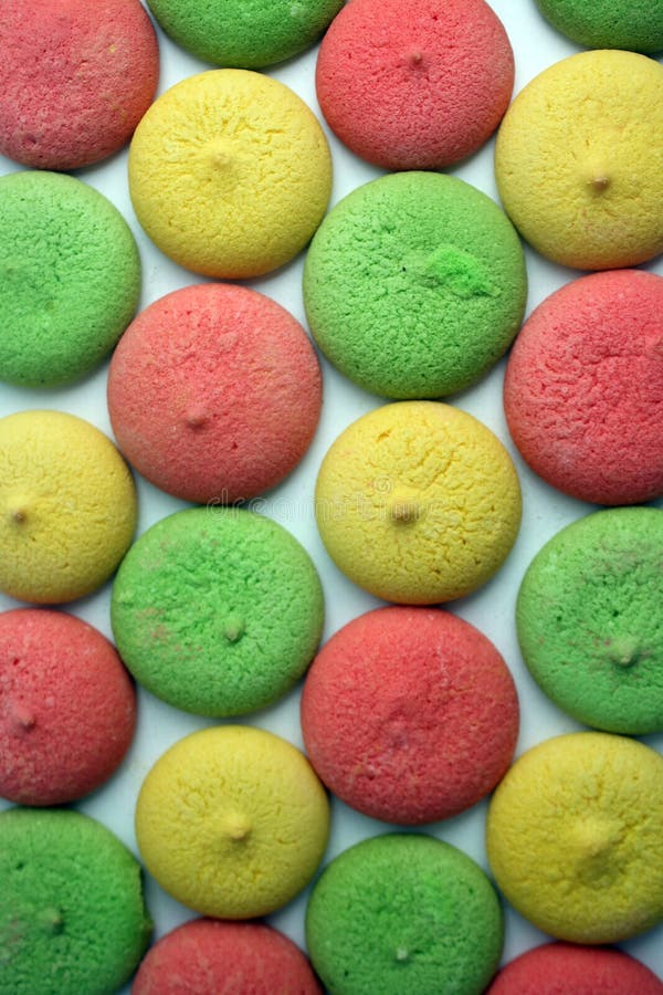 Farbige Cookies - Textur stockfotos Farbige Cookies - Textur stockfotos