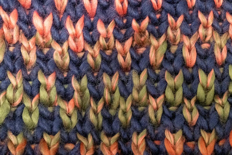 Farbiger gestrickter Hintergrund stockfotografie