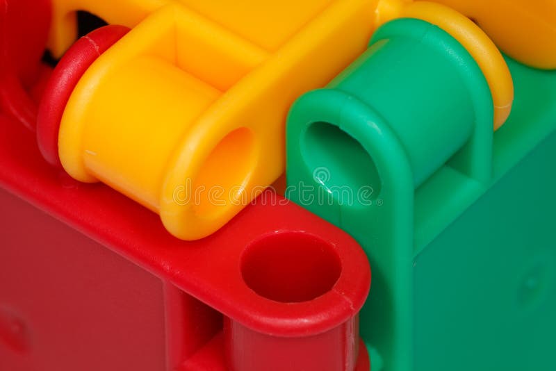 Farbiger Plastik spielt Nahaufnahme stockbilder Farbiger Plastik spielt Nahaufnahme stockbilder