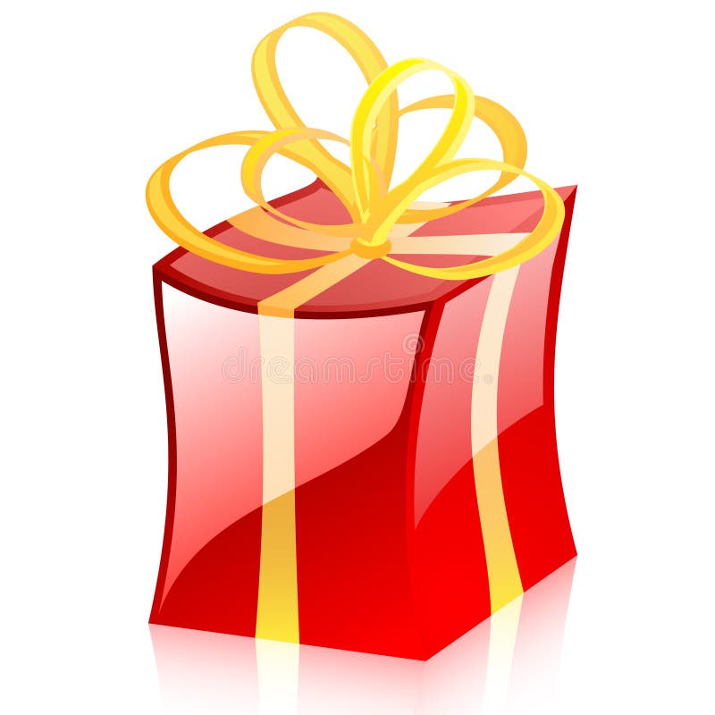 Farbiges vektorgeschenk lizenzfreie abbildung