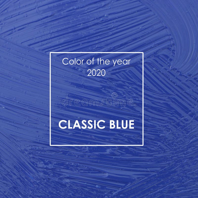 Farbpinsel Mit Klassisch Blauer Farbe Des Jahres 2020 Redaktionelles