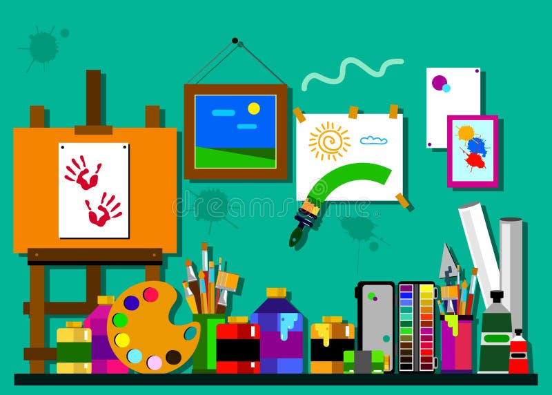 Farbpinsel-Vektorabstrakte kunst vektor abbildung Farbpinsel-Vektorabstrakte kunst vektor abbildung