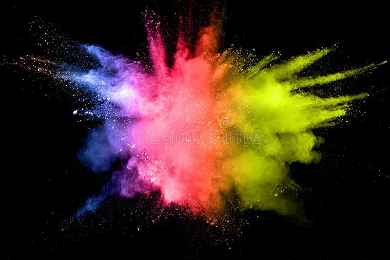 Farbpulverexplosion stockbild Farbpulverexplosion stockbild