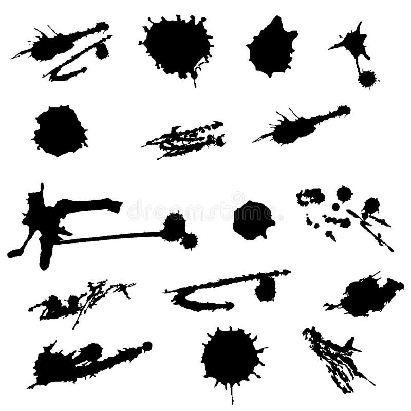 Farby splat set Farb pluśnięcia ustawiający dla projekta use abstrakcjonistyczna wektorowa ilustracja ilustracji Farby splat set Farb pluśnięcia ustawiający dla projekta use abstrakcjonistyczna wektorowa ilustracja ilustracji