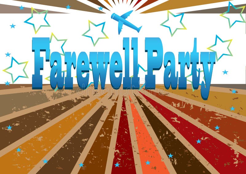 Farewell Party Banner_eps stock vector. Illustration of borders - 18525721