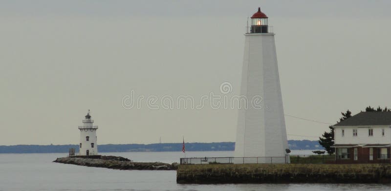Fari di Saybrook fotografie stock libere da diritti Fari di Saybrook fotografie stock libere da diritti