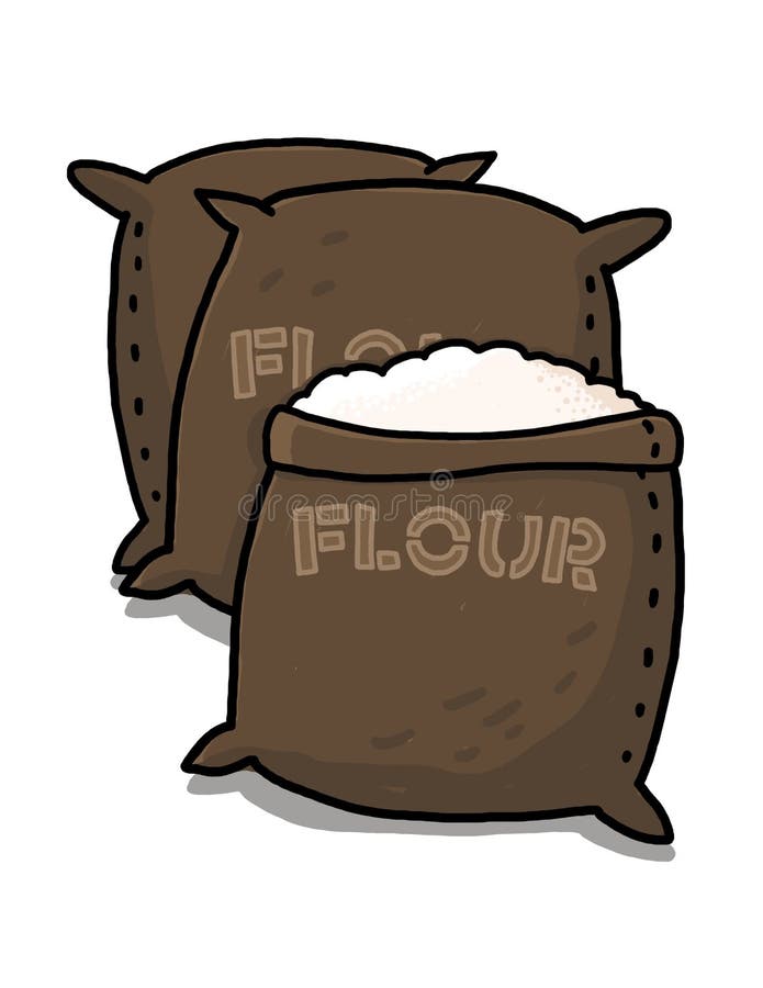 A farinha despede a ilustração ilustração do vetor A farinha despede a ilustração ilustração do vetor