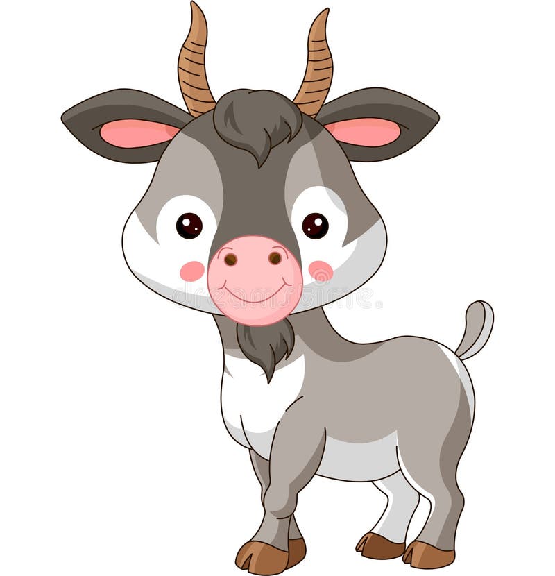 Download Farm animals. Goat stock vector. Illustration of cute ...