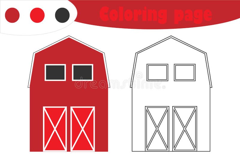 barn door clip art coloring pages
