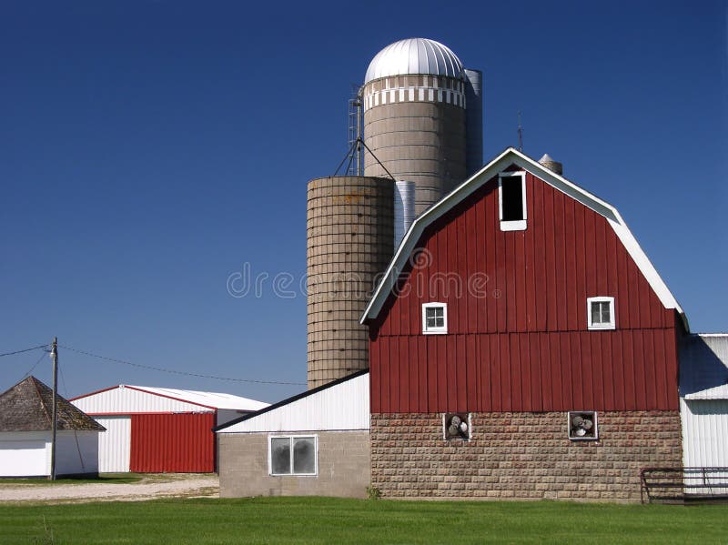 Dairy Farm Winter stock image. Image of fresh, snow, farm 2474361