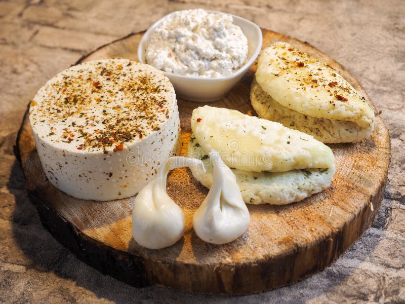 Goats cheeses stock image. Image of france, cuisine, milk 5493059