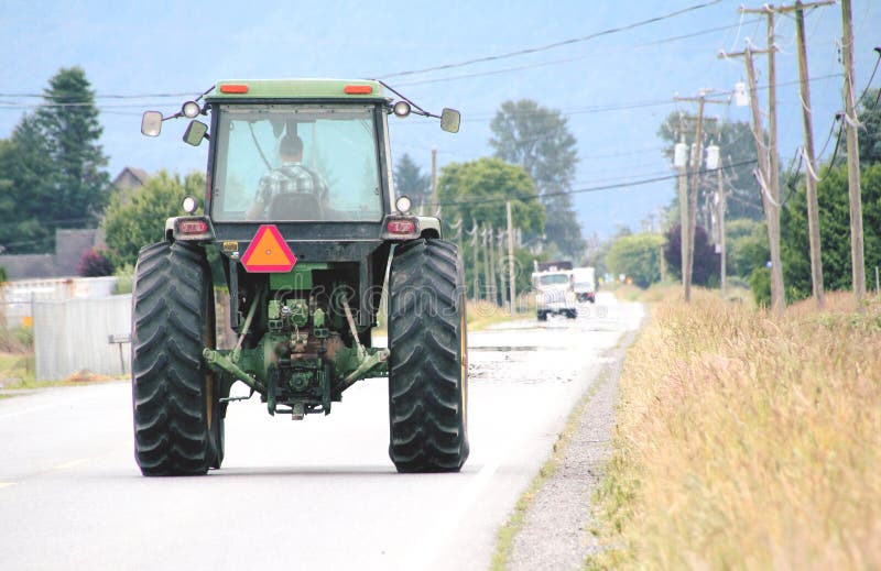 Farm Equipment and Safety Deflector Stock Photo Image of attention