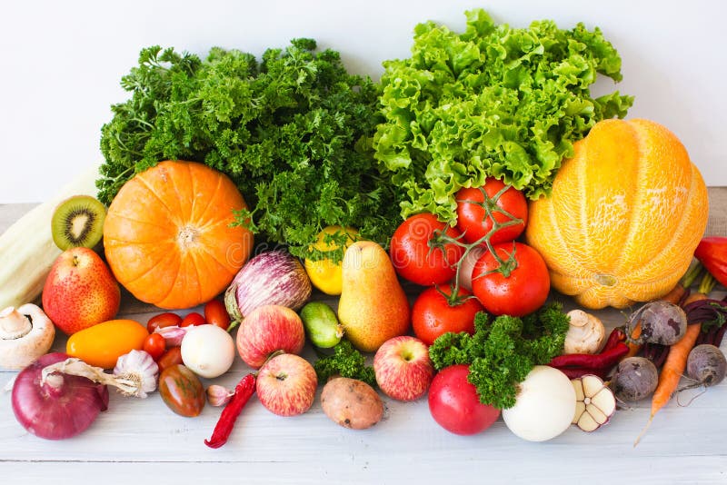 FARM FRESH Vegetables and Fruits. Stock Image Image of agriculture