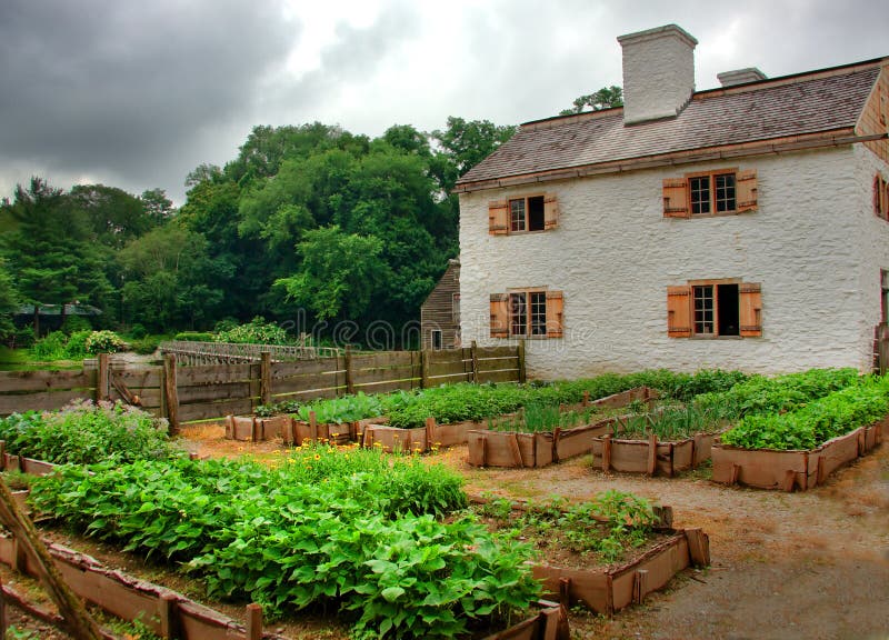 Farm House stock photo