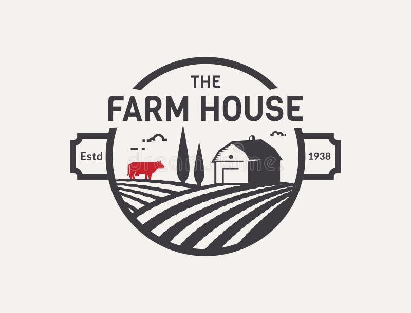 Barn Farmhouse Logo Icon Design Template Line Style Vector Royalty Free  SVG, Cliparts, Vectors, and Stock Illustration. Image 167508598.
