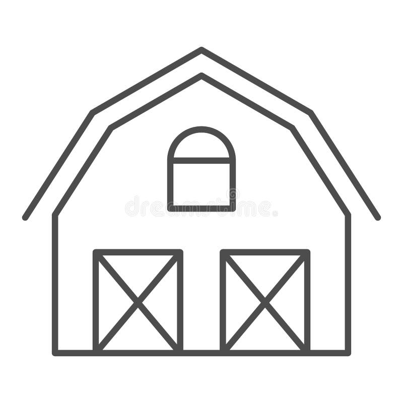 barn isolated stock vector. illustration of farmyard