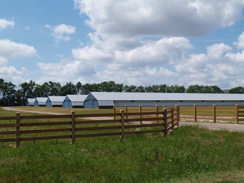 Farm or Industrial Type Buildings Stock Image Image of board