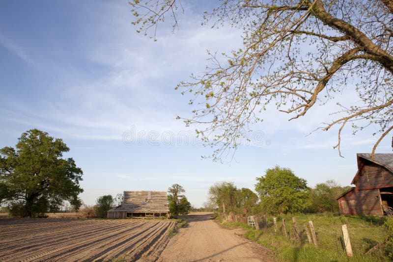 A farm, Mississippi stock photo. Image of fields, united 42978390