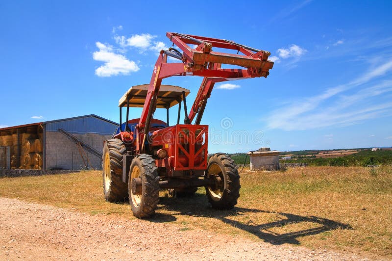 Farm tractor. stock images