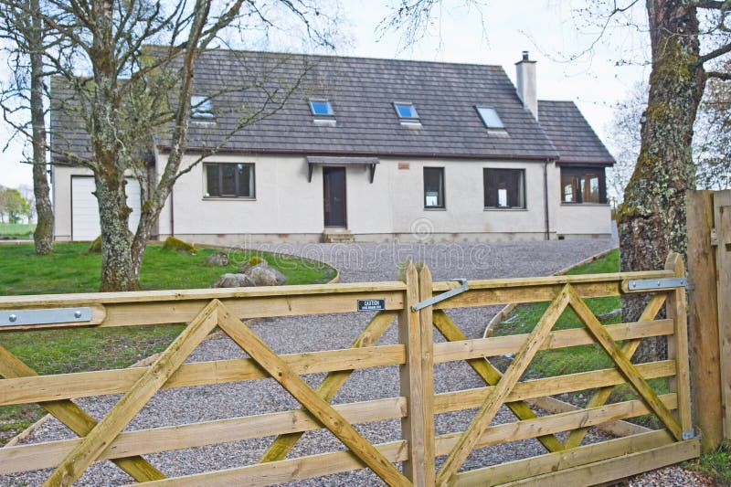 Farm type double gate on house