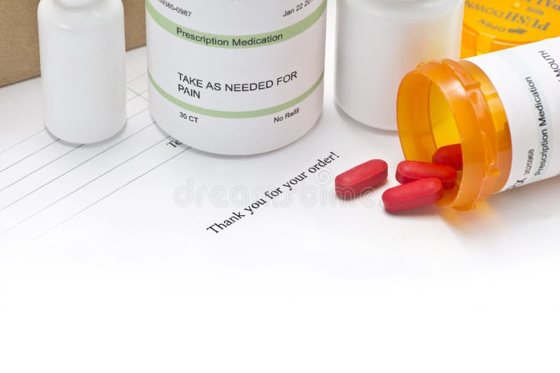 Mail order medications with invoice and copy space. Mail order medications with invoice and copy space.