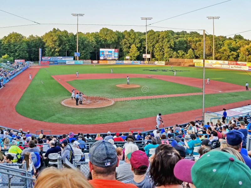 Picture taken from screened area behind home plate, at Dutchess County New York Stadium, home of the Hudson Valley Renegades. Picture taken from screened area behind home plate, at Dutchess County New York Stadium, home of the Hudson Valley Renegades.