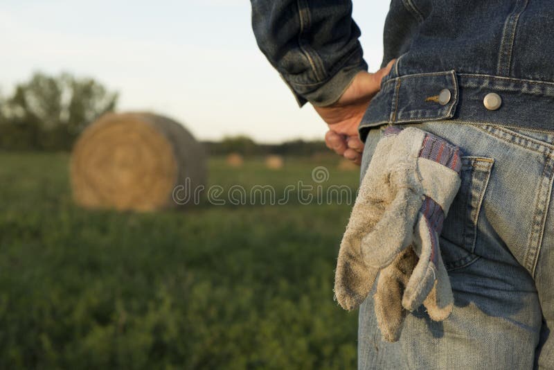 Farmer and Hay Stack