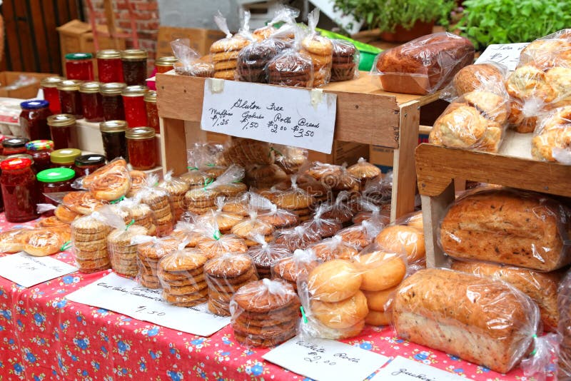 Baked Goods Farmers Market Virginia Editorial Photography Image of
