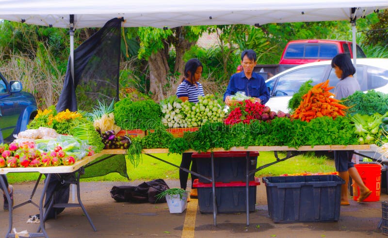 Farmer`s Market in Hawaii