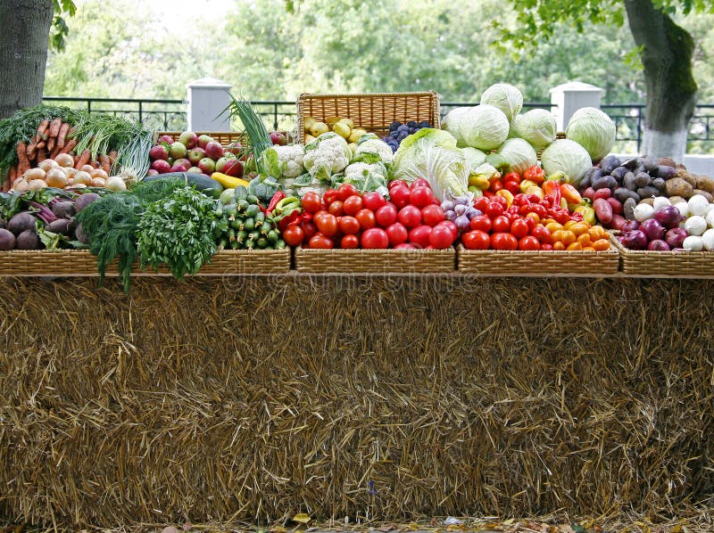Farmers Market fresh vegetables stock image Farmers Market fresh vegetables stock image