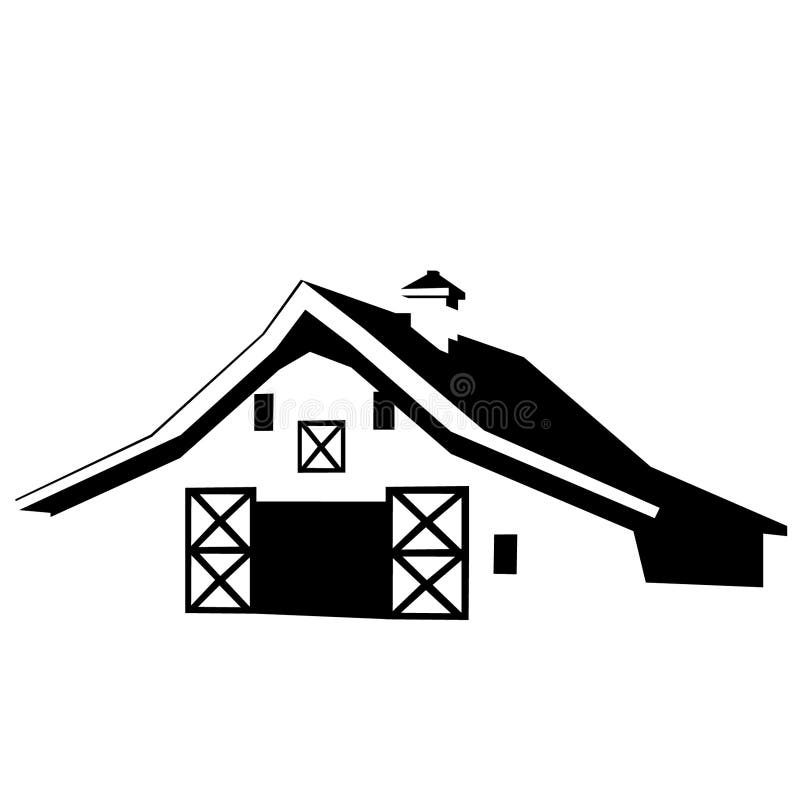 Farmhouse barn vector Vector, Eps, Logo, Icon, Silhouette, Illustration by crafteroks for different uses. Farmhouse barn vector Vector, Eps, Logo, Icon, Silhouette, Illustration by crafteroks for different uses