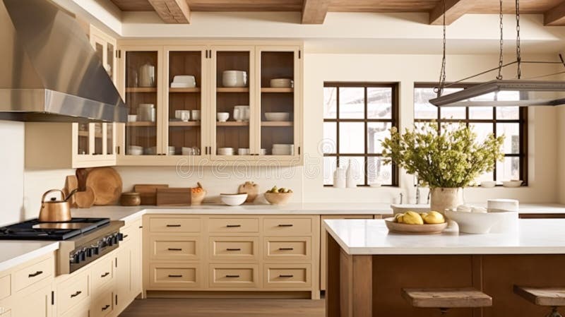 https://thumbs.dreamstime.com/b/farmhouse-kitchen-decor-interior-design-english-frame-kitchen-cabinets-beige-wood-country-house-elegant-farmhouse-288722285.jpg