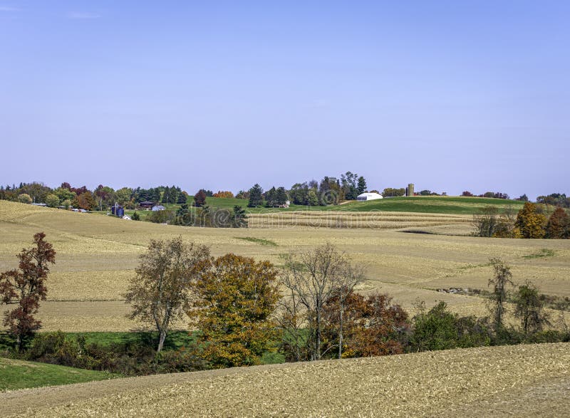 Farmland in eastern Ohio stock image. Image of farm 264787741