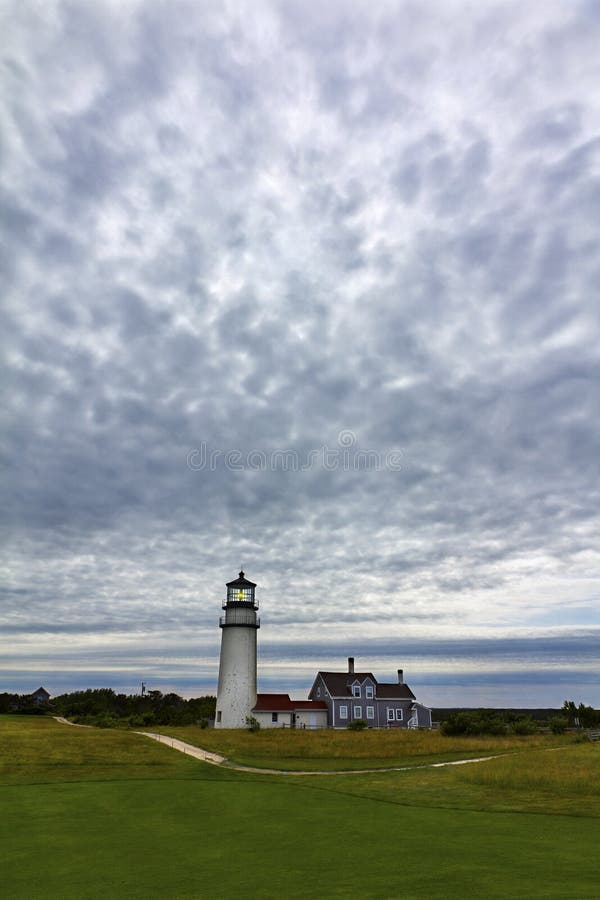 Light house with dramatic sky. Light house with dramatic sky.