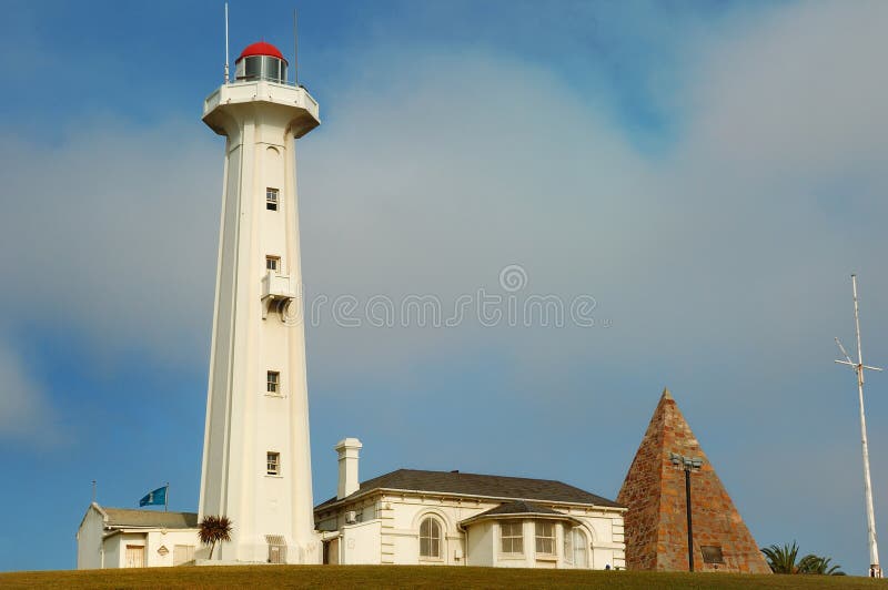 Faro de Donkin (Port Elizabeth) fotografía de archivo libre de regalías Faro de Donkin (Port Elizabeth) fotografía de archivo libre de regalías