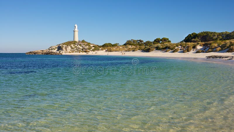 Faro de Rottnest imagenes de archivo Faro de Rottnest imagenes de archivo