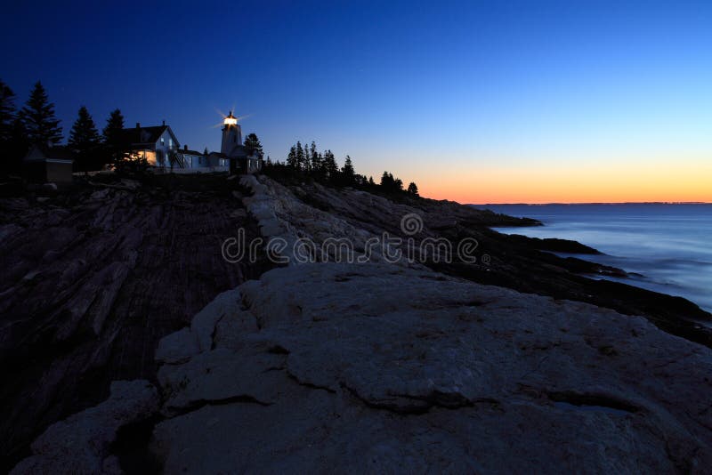 Faro del punto di Pemaquid fotografia stock libera da diritti Faro del punto di Pemaquid fotografia stock libera da diritti