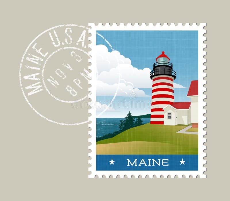 Faro di Maine e costa atlantica