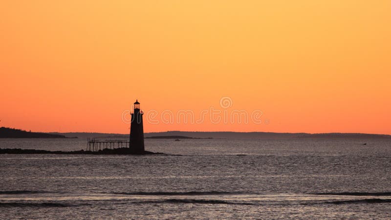 A lighthouse stands in Portland, Maine. A lighthouse stands in Portland, Maine