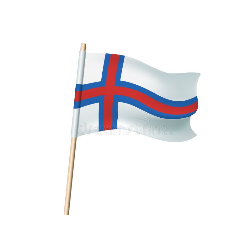 Faroe Islands Flag White Background Stock Illustration of faroe, decor: 108446296